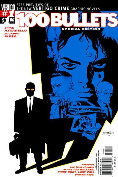 100 Bullets 1999 Series Crime Line Sampler Flip Book #1
