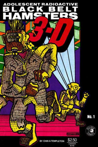 Adolescent Radioactive Black Belt Hamsters 1986 Series 3-D Edition #1