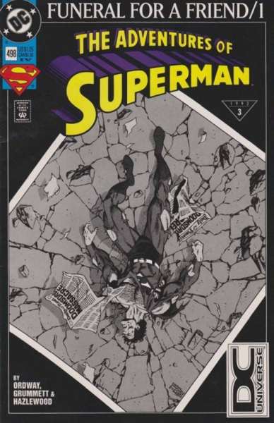 Adventures of Superman 1987 Series DC Universe Variant #498