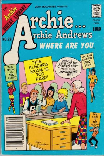 Archie: Archie Andrews Where are You Comics Digest Magazine #29