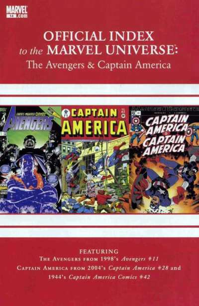 Avengers Thor & Captain America: Official Index to the Marvel Universe #14