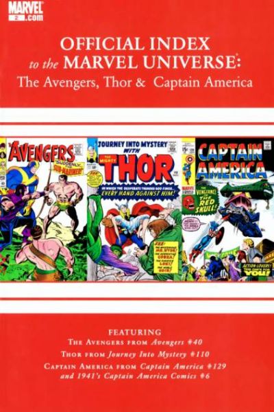 Avengers Thor & Captain America: Official Index to the Marvel Universe #2