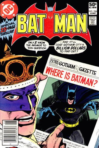 Batman 1940 Series #336