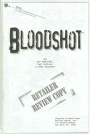 Bloodshot 1997 Series Retailer Review Copy #1