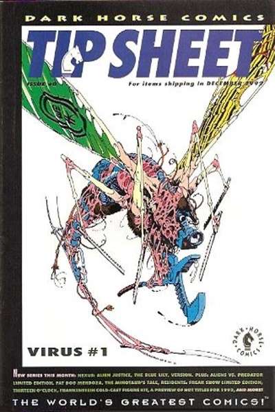 Dark Horse Comics Tip Sheet 1992 Series #0