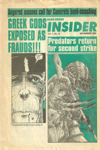 Dark Horse Insider 1989 Series #16