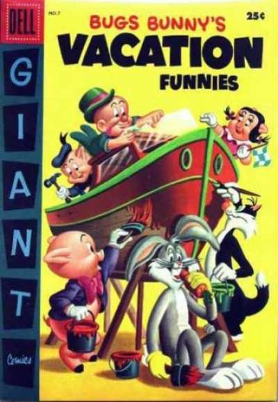 Dell Giant Comics: Bugs Bunny's Vacation Funnies #7