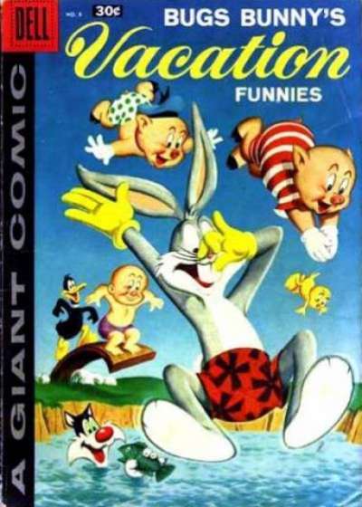 Dell Giant Comics: Bugs Bunny's Vacation Funnies #8