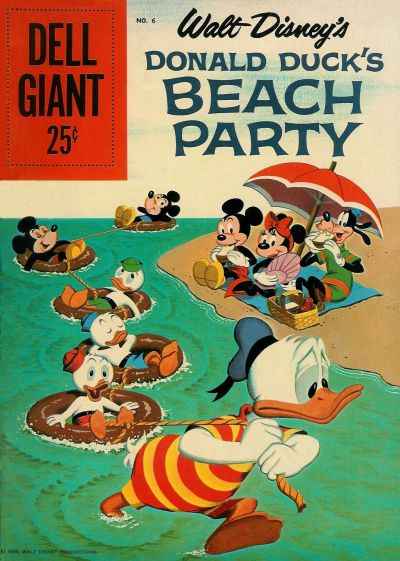 Dell Giant Comics: Donald Duck Beach Party #6