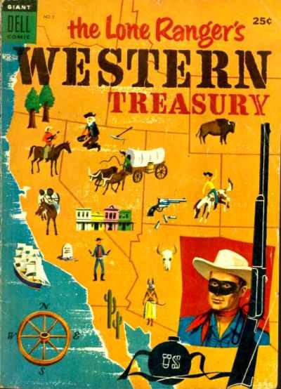 Dell Giant Comics: Lone Ranger's Western Treasury #2