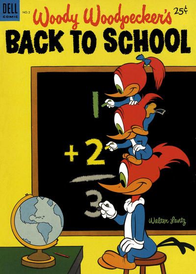 Dell Giant Comics: Woody Woodpecker Back to School #2