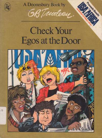 Doonesbury paperback books Check Your Egos at the Door #1