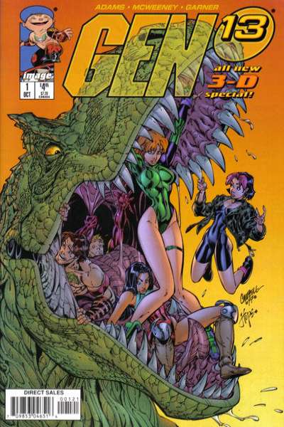 Gen 13 1995 Series 3-D Special Campbell cover #1