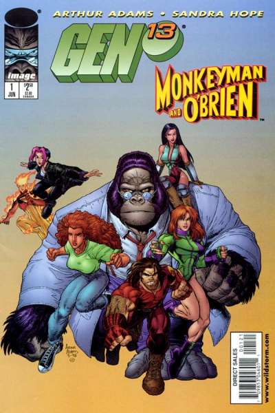 Gen 13/Monkeyman & O'Brien Adams cover #1