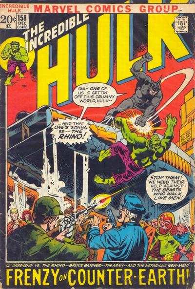 Incredible Hulk 1968 Series #158