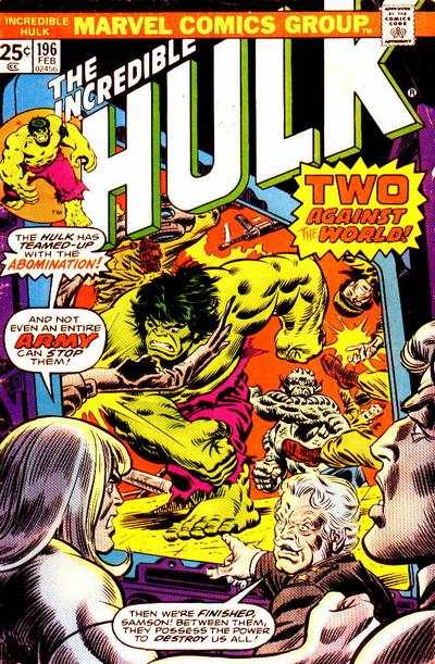 Incredible Hulk 1968 Series #196