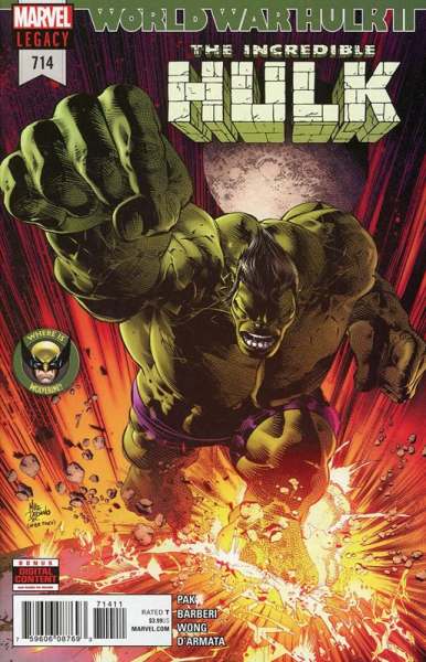 Incredible Hulk 2017 Series #714