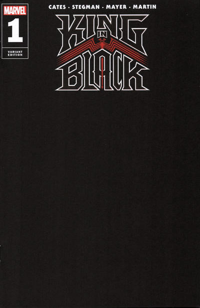 King in Black Blank Black Variant #1