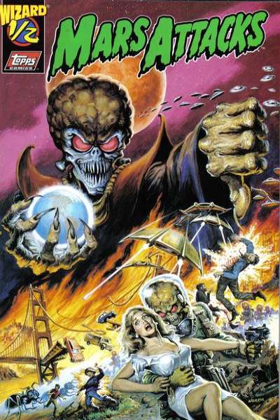 Mars Attacks 1995 Series Wizard 1/2 Issue is #1/2 #0