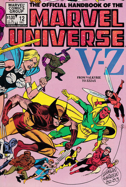 Official Handbook of the Marvel Universe 1983 Series #12