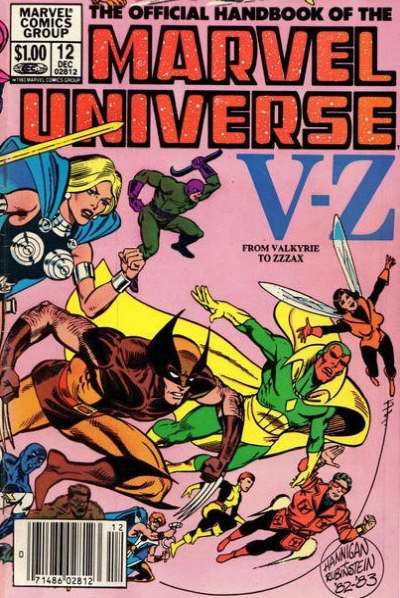 Official Handbook of the Marvel Universe 1983 Series #12