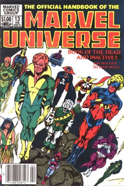 Official Handbook of the Marvel Universe 1983 Series #13