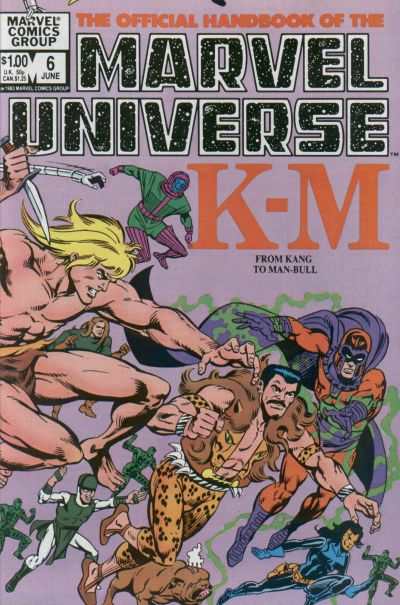 Official Handbook of the Marvel Universe 1983 Series #6