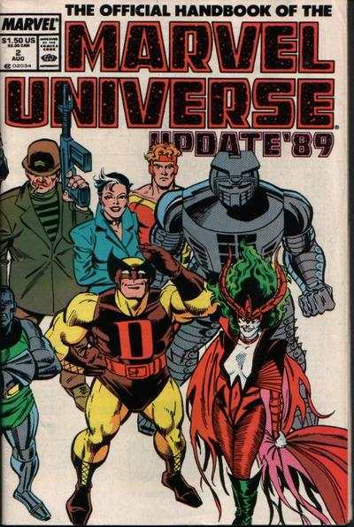 Official Handbook of the Marvel Universe 1989 Series #2