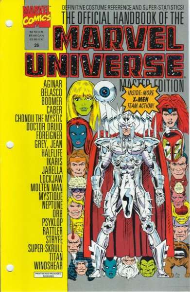 Official Handbook of the Marvel Universe Master Edition #26