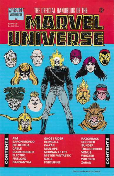 Official Handbook of the Marvel Universe Master Edition #3