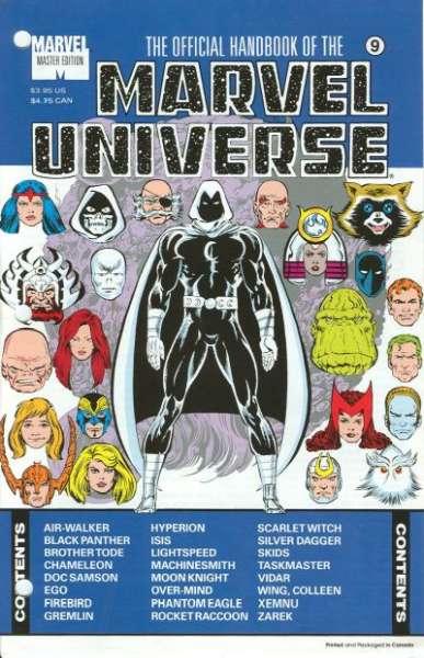 Official Handbook of the Marvel Universe Master Edition #9