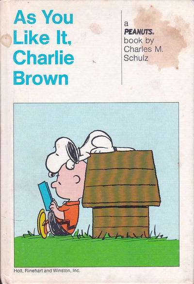Peanuts paperback books As You Like It Charlie Brown #1
