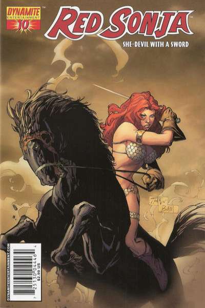 Red Sonja 2005 Series Tan Cover #10