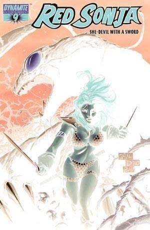 Red Sonja 2005 Series Tan Negative cover #9