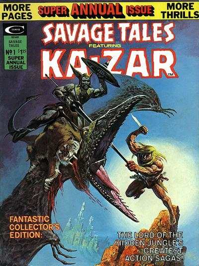 Savage Tales 1971 Series Featuring Ka-Zar Annual #1