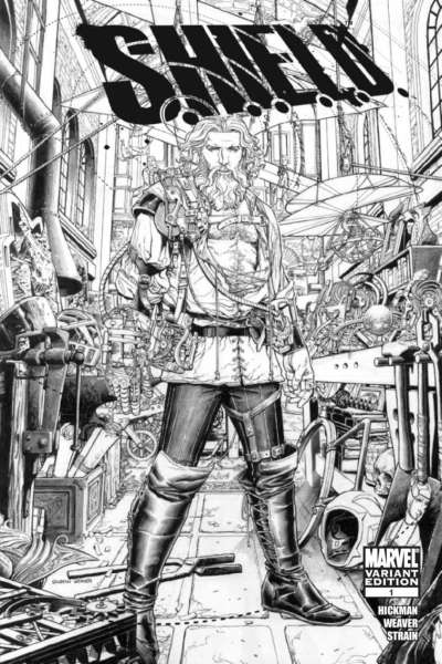 S.H.I.E.L.D. 2010 Series Black & White #1