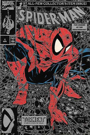 Spider-Man 1990 Series Silver No Price Variant #1