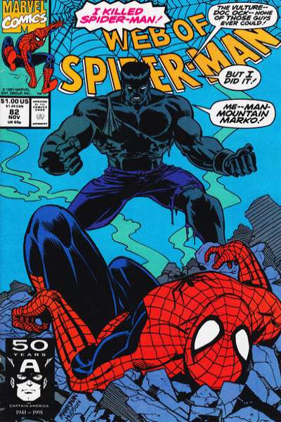 Web of Spider-Man 1985 Series #82