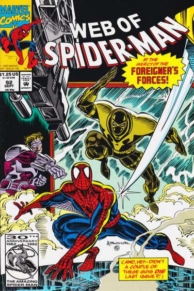 Web of Spider-Man 1985 Series #92