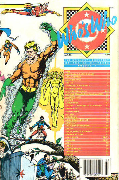 Who's Who: The Definitive Directory of the DC Universe #1