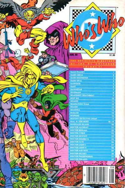 Who's Who: The Definitive Directory of the DC Universe #6
