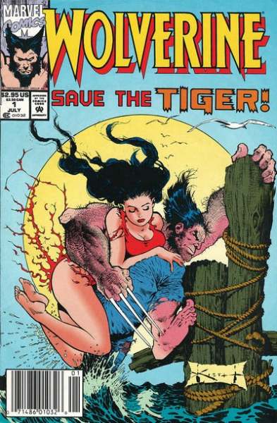 Wolverine 1988 Series Save the Tiger Newsstand #1